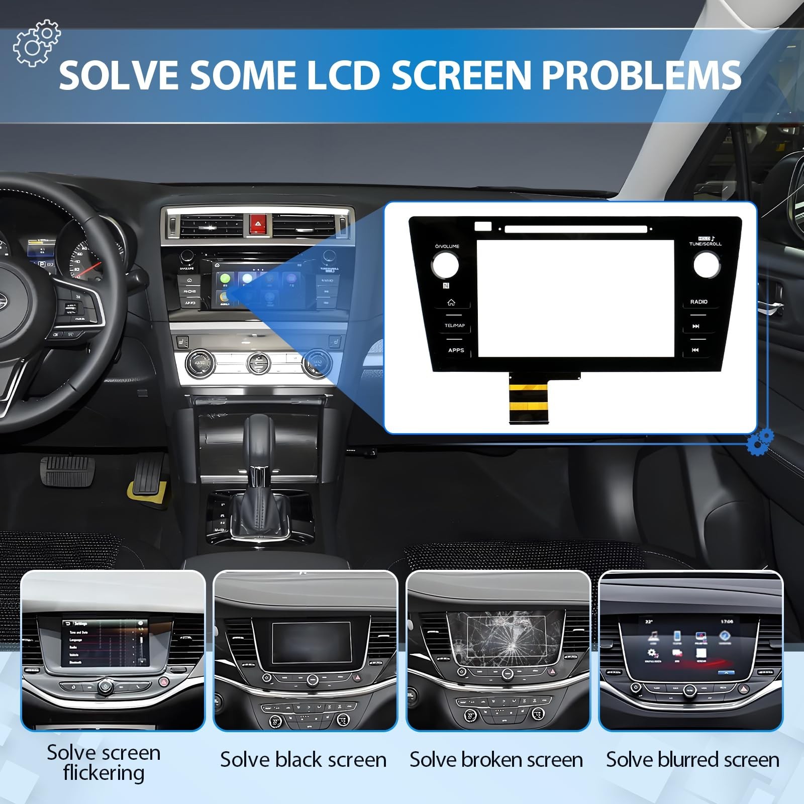 8 Inches Touch Screen for Subaru Legacy Outback 2018 2019 Radio Car Touch Scr…