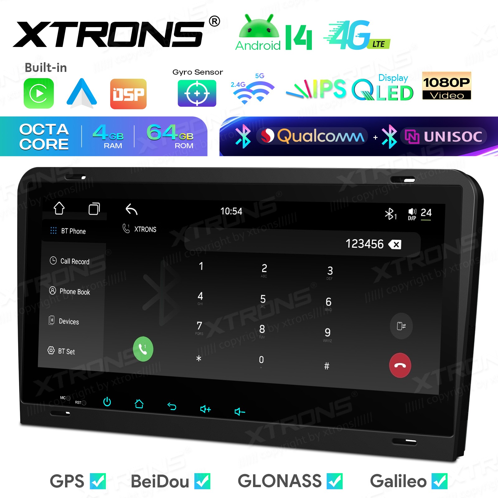 CarPlay Android Auto for Audi A3 S3 RS3 Android 14 8.8″ IPS Car Stereo Dual BT