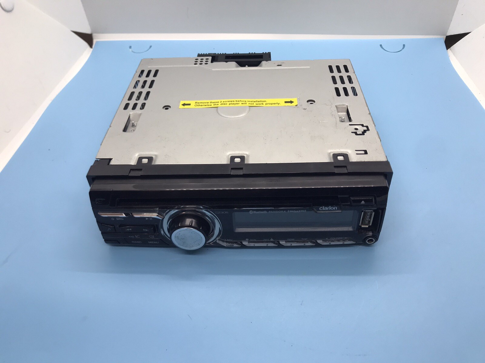 Clarion CZ305 CD MP3 Bluetooth Sirius Pandora Radio Player USB Aux.