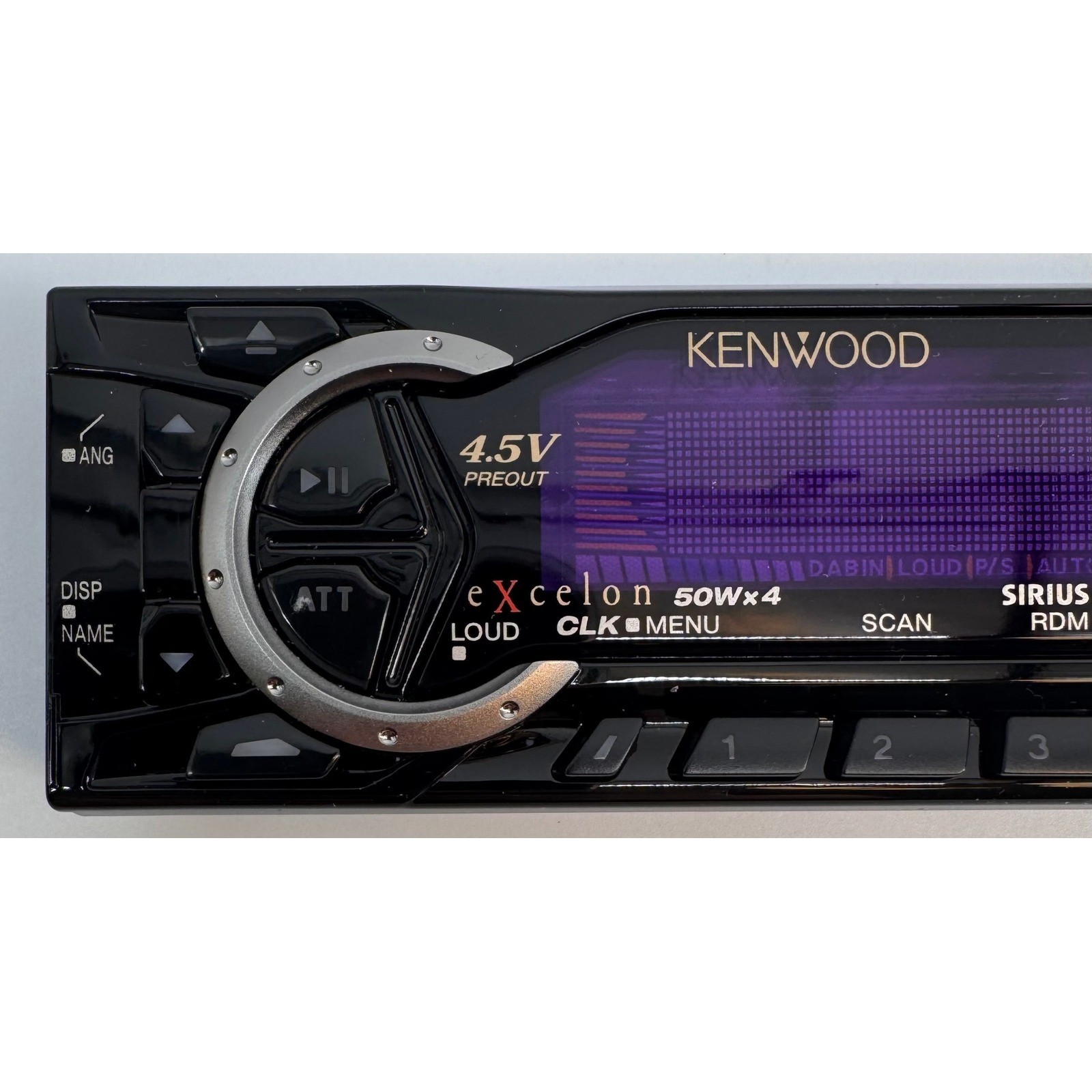 Kenwood eXcelon KDC-X717 Car Stereo Faceplate 50Wx4 4.5V Preout with Case