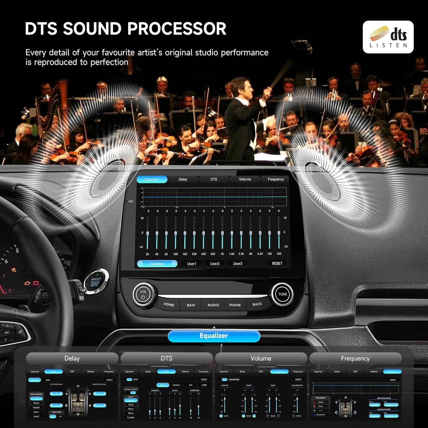 Dasaita 9” Car Stereo Radio for Ford EcoSport 2018-2021 Plug&Play Carplay GPS
