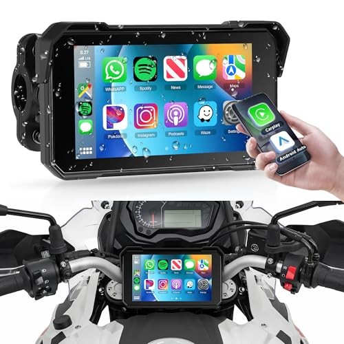 Motorcycle CarPlay Screen 5 inch Portable Wireless Carplay Android Auto 5 Inch