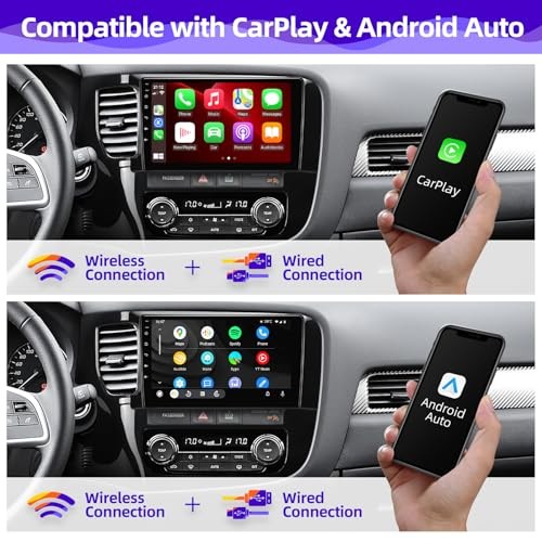 for Outlander 2014-2019 Radio Compatible with Wireless Carplay Android Auto