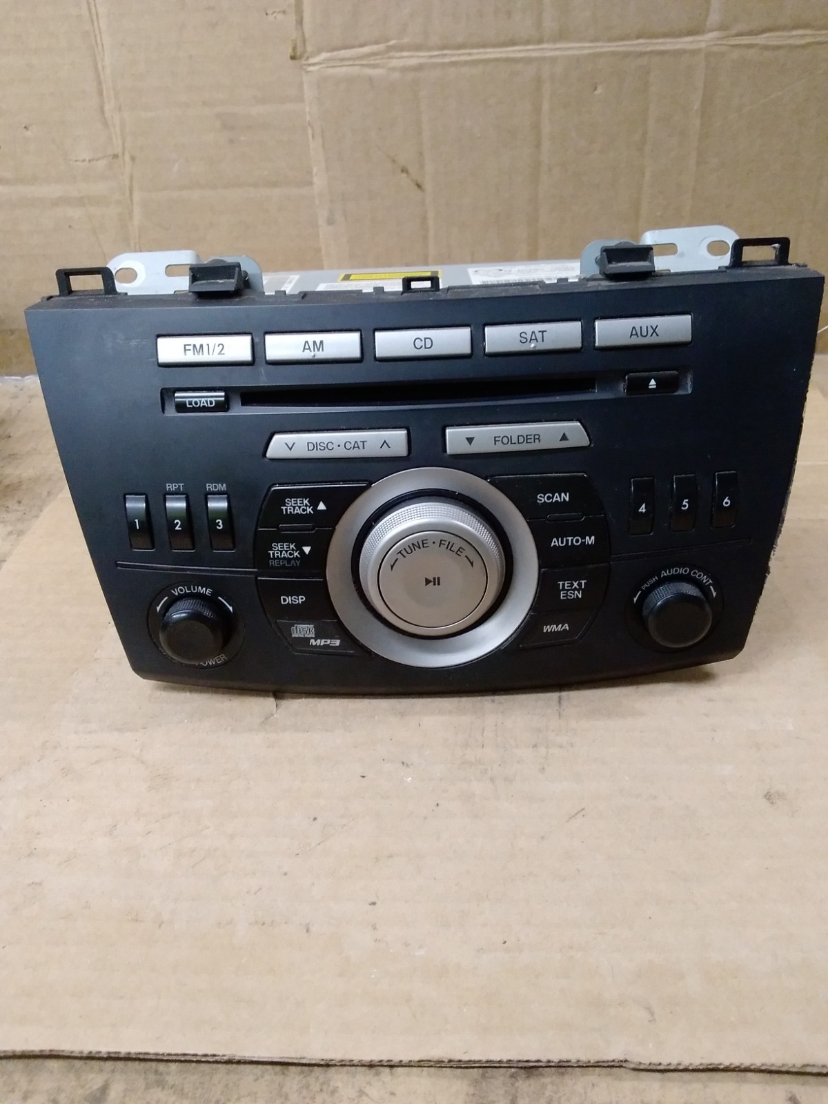 2011 Mazda 3 AM FM Satellite Single CD Radio Receiver BBM566AR0