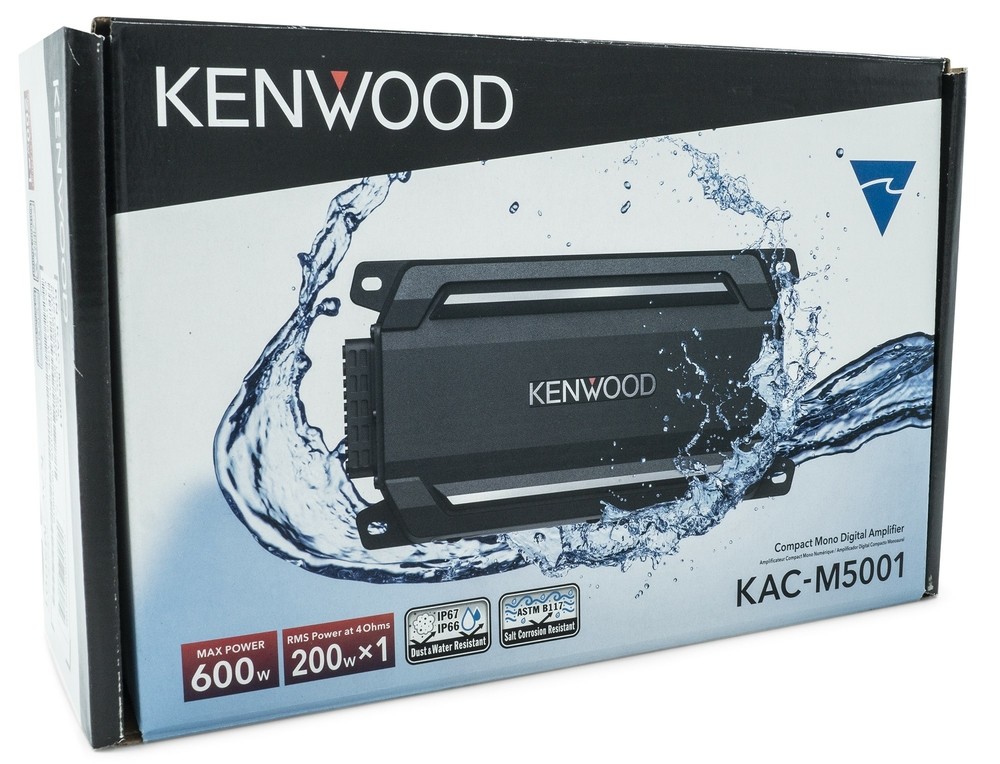 Kenwood KAC-M5001 Class D M Series Monoblock Marine Amplifier