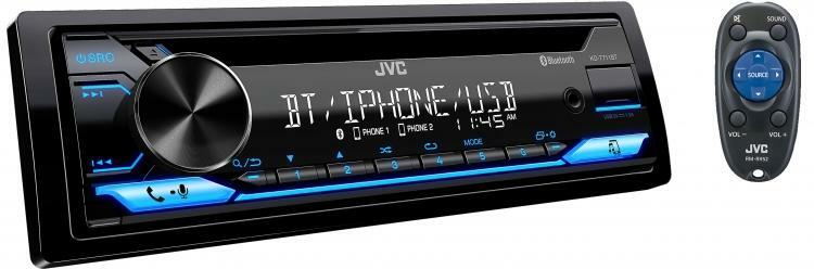 JVC KD-T711BT 1DIN CD PLAYER BLUETOOTH USB AUX IPHONE CAR STEREO RECEIVER CAR