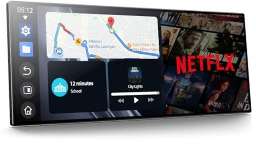 11″ Wireless Carplay Screen for Car – Built-in Net-Flix YouTube Apps – Portable