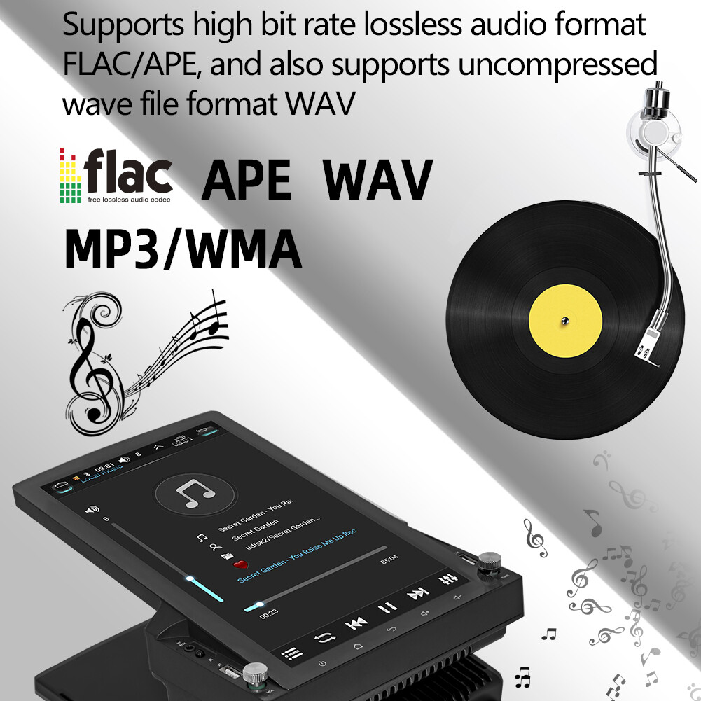 10.1″ 2 Din Car Stereo Radio Android 10 GPS WiFi Vertical Touch Screen FM Player