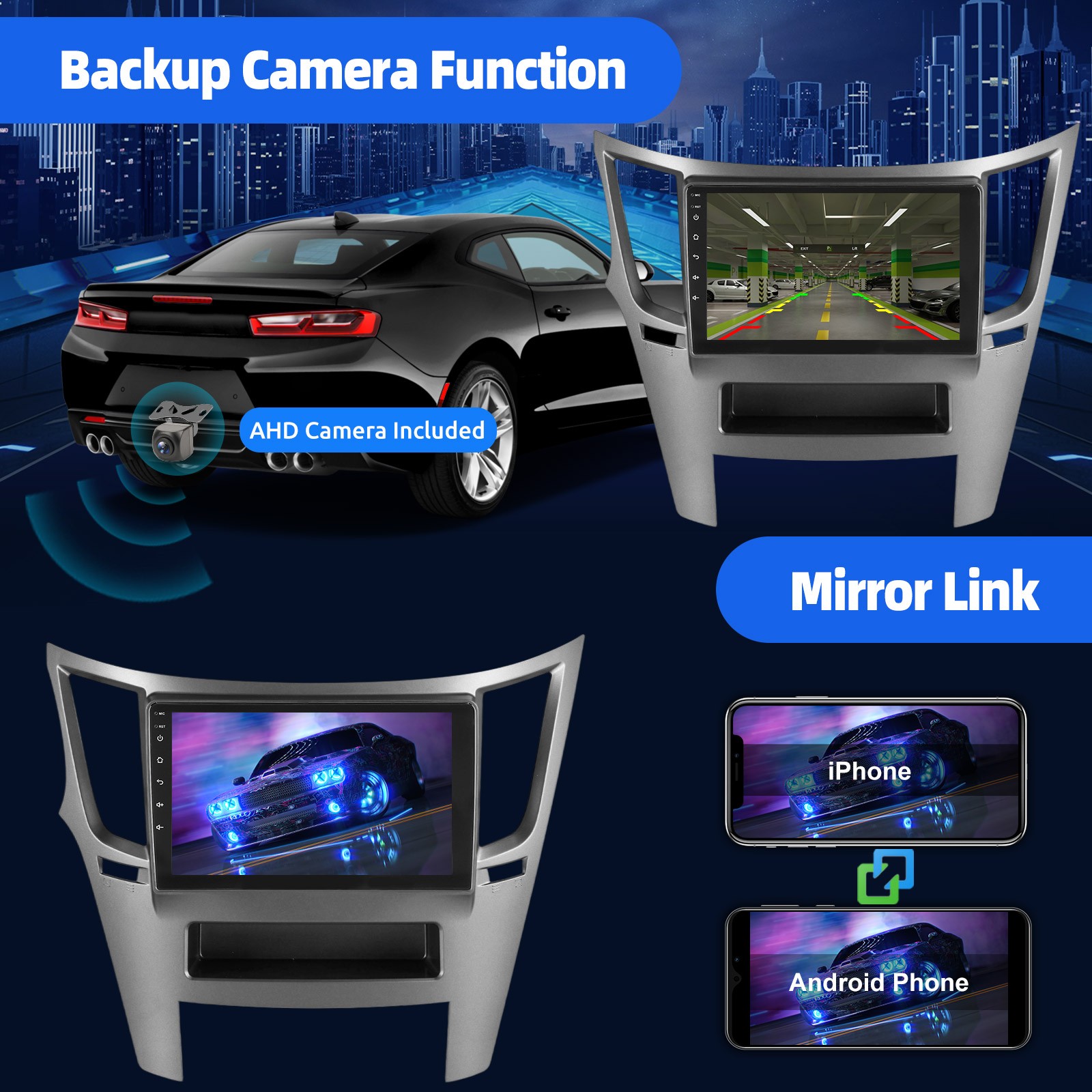 CarPlay For Subaru Legacy Outback 2009-2014 Car Stereo Radio Android 15 GPS 64GB