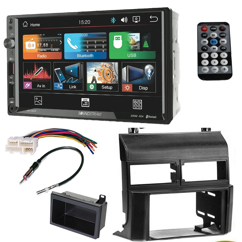 VM700HB 7″ Bluetooth Car Stereo. Double DIN Dash Kit For 1988-1994 GM C/K 1500