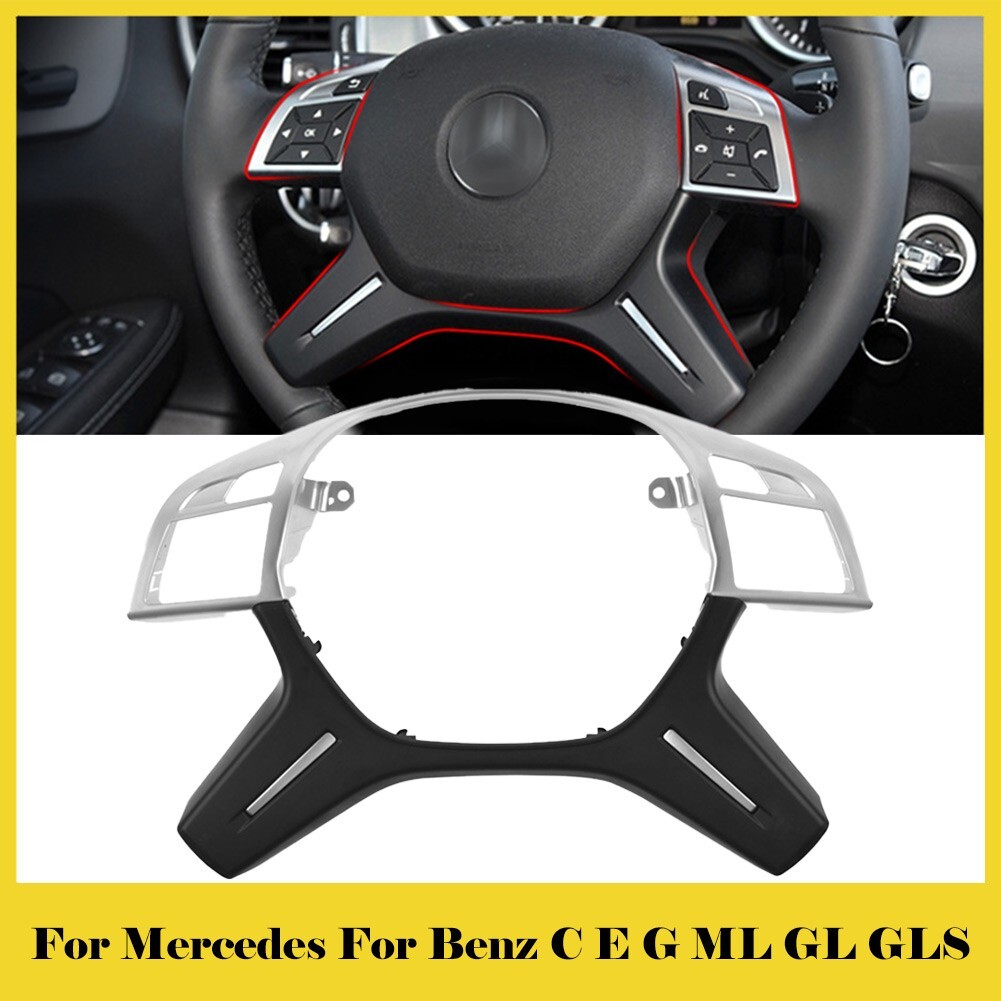 For Mercedes ML GL GLS W166 W204 W212 Car Steering Wheel Center/Bezel-Cover Trim