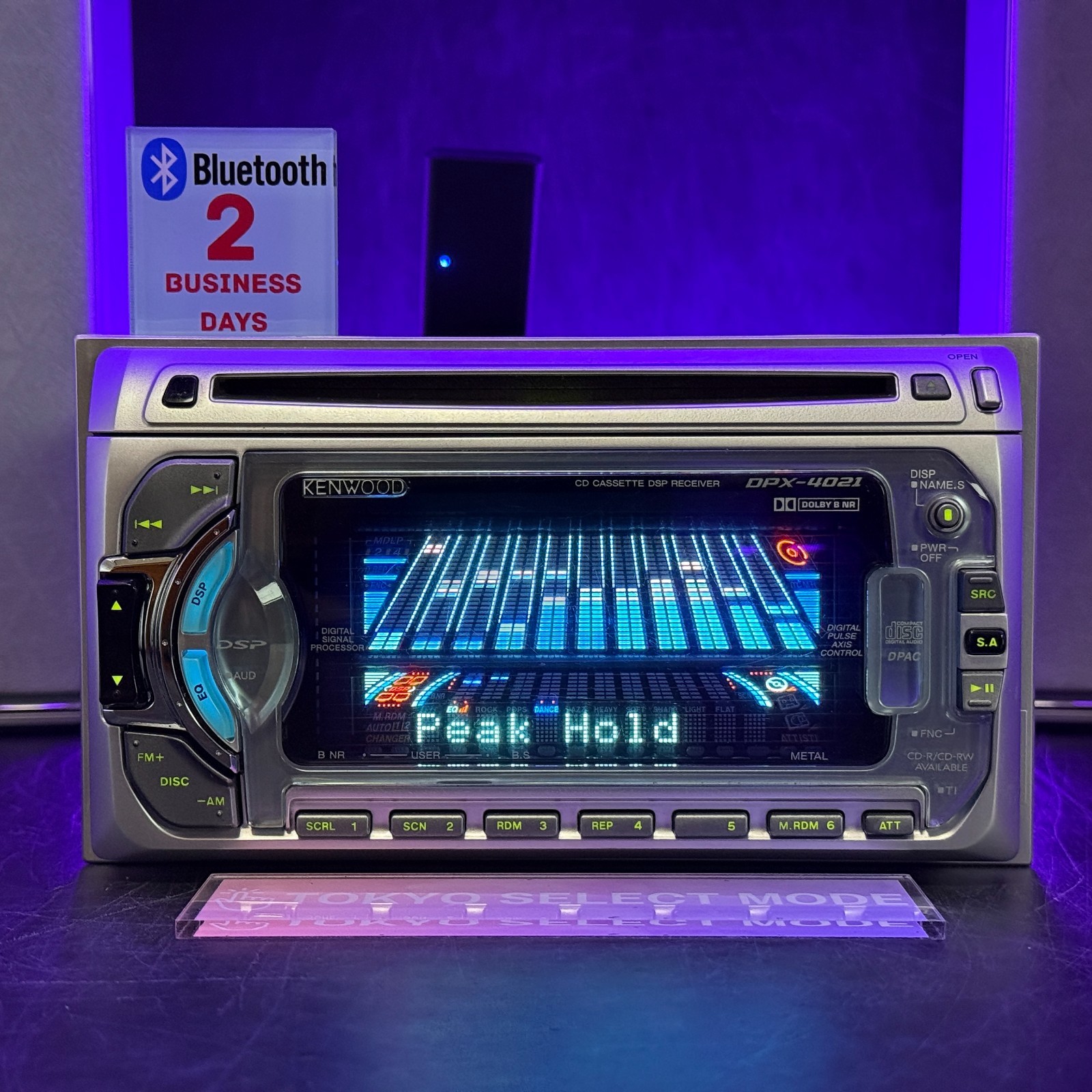 Kenwood DPX-4021 2DIN Car Audio CD Cassette Bluetooth Player JDM Tested In Stock