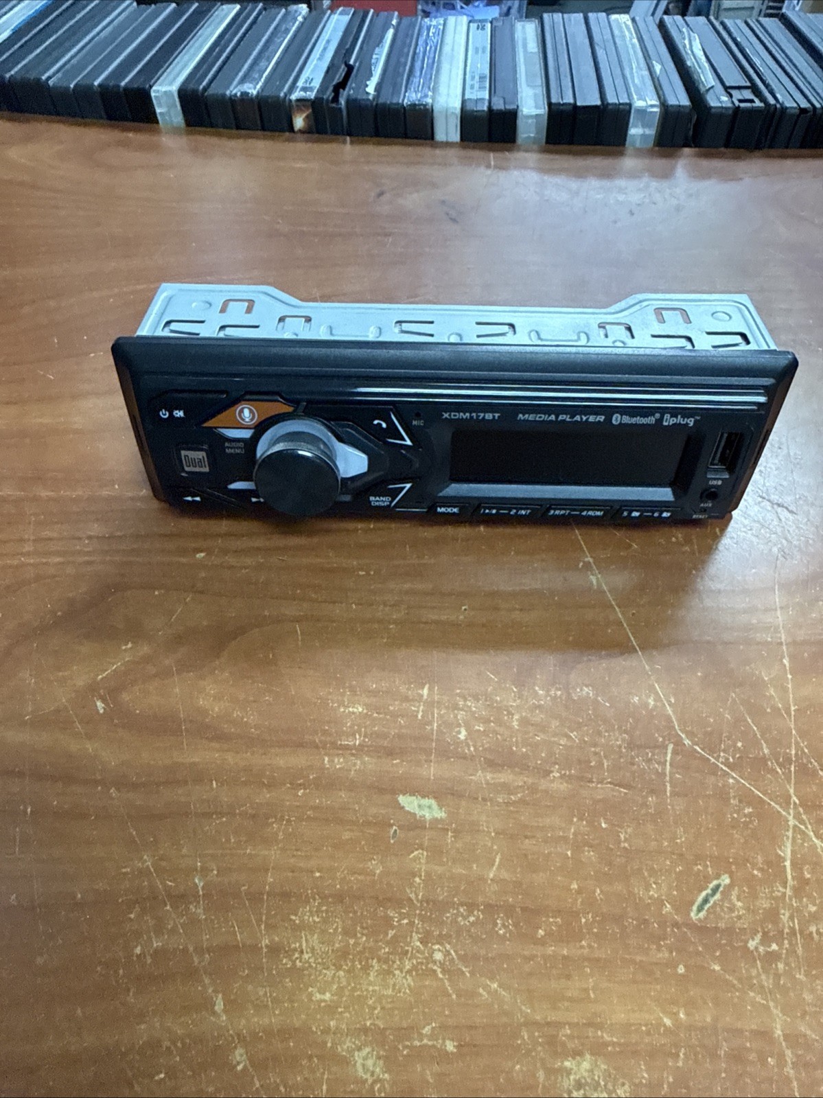 Dual Electronics XDM17BT Single DIN Car Stereo no wires UNTESTED
