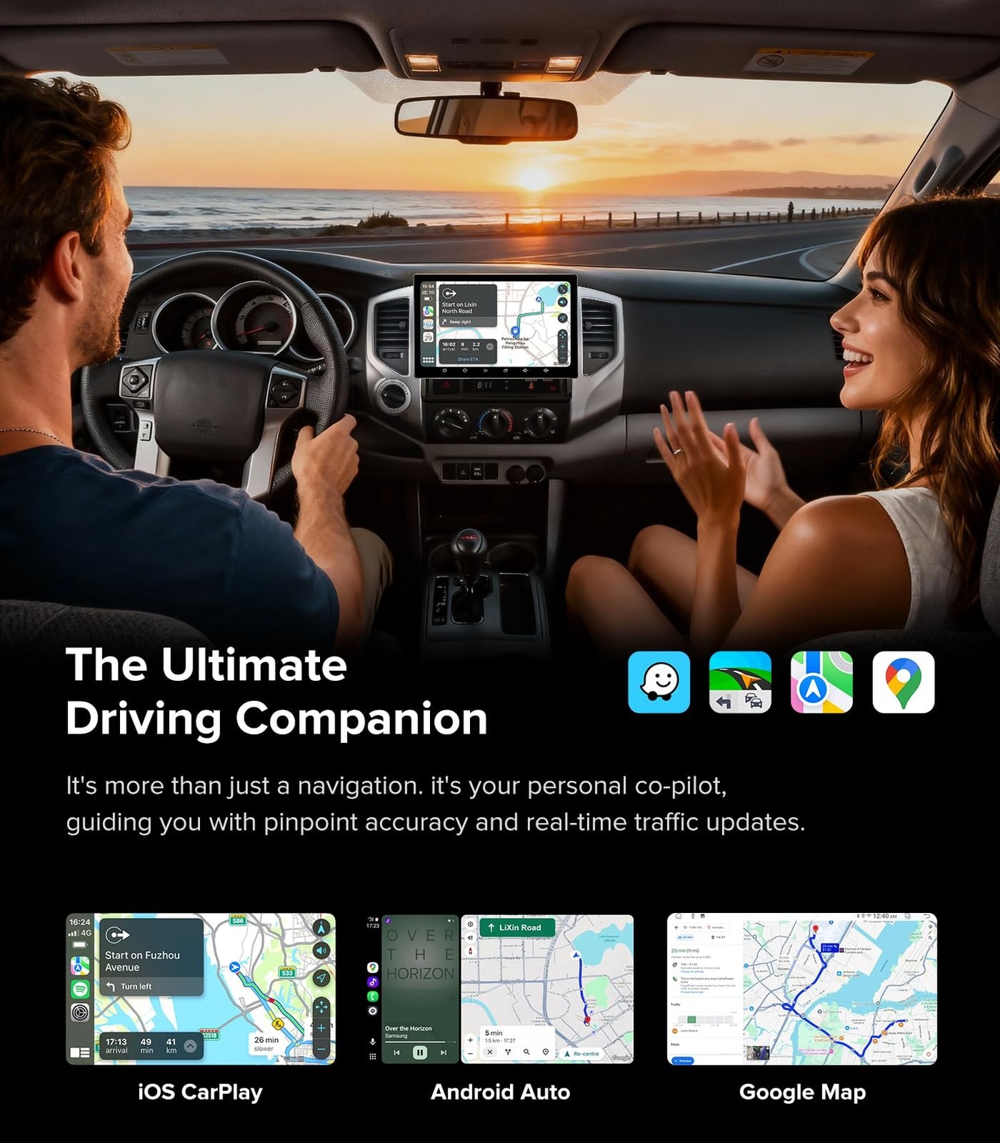 11.5”Car Radio for Toyota Tacoma Stereo 2005-2015 with Wireless CarPlay & An…