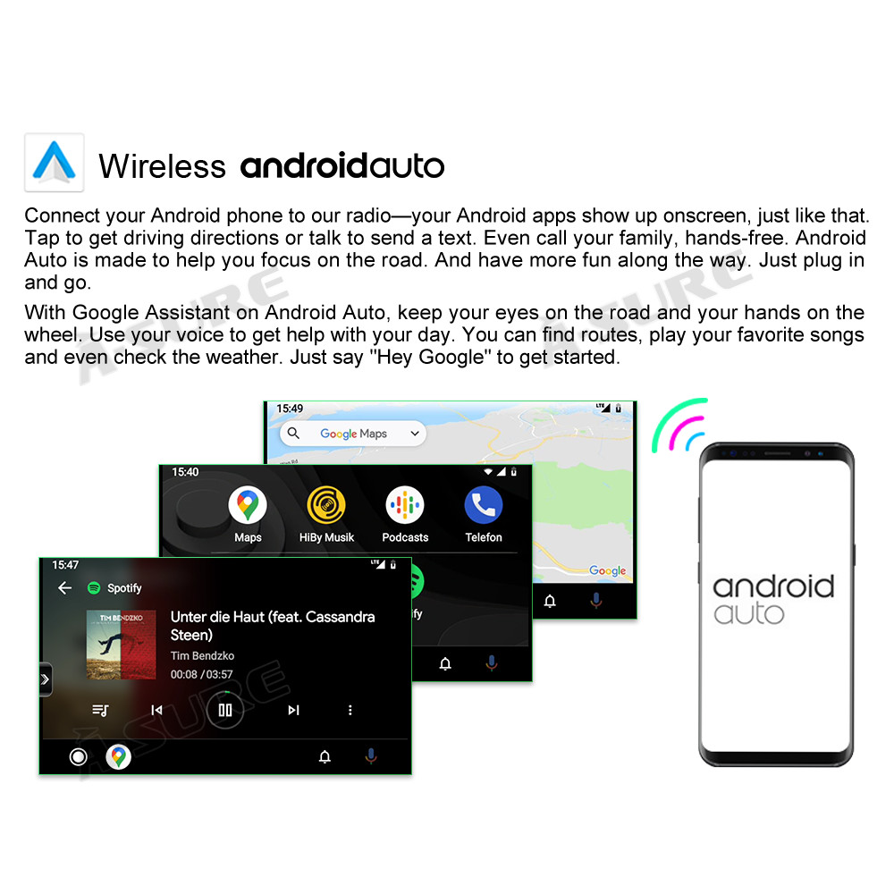 Android 11 2+32GB Wireless CarPlay Car Radio Stereo GPS for Lexus RX330/350/400H