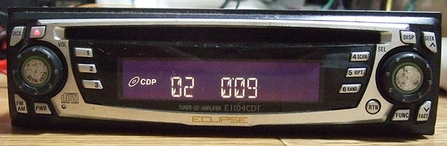 ECLIPSE E1104CDT 1DIN CD Deck 2004 Model Junk JAPAN