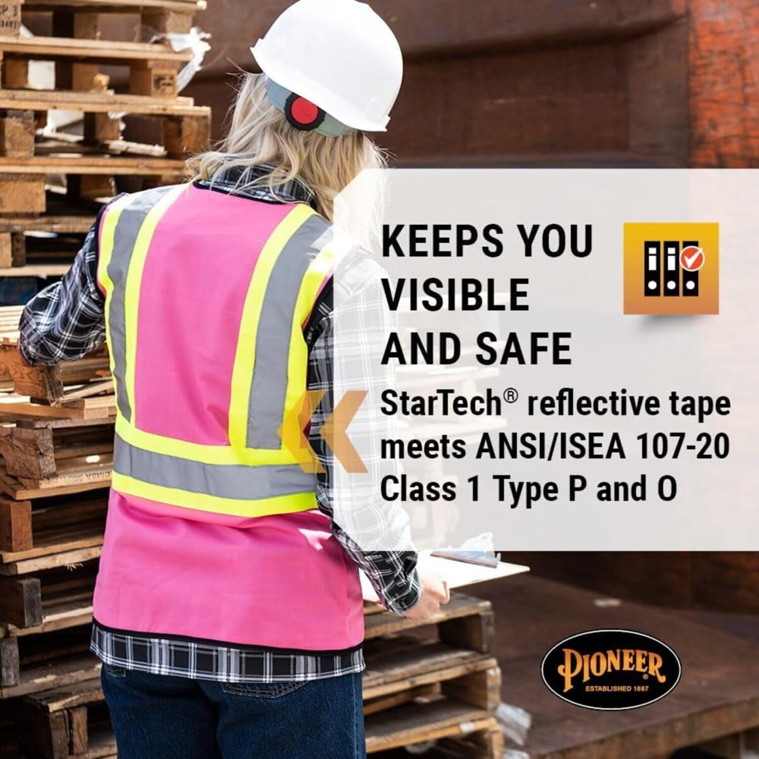Safety Vest for Women With Pockets – Hi-Vis Class 1, Reflective Tape – For Co…