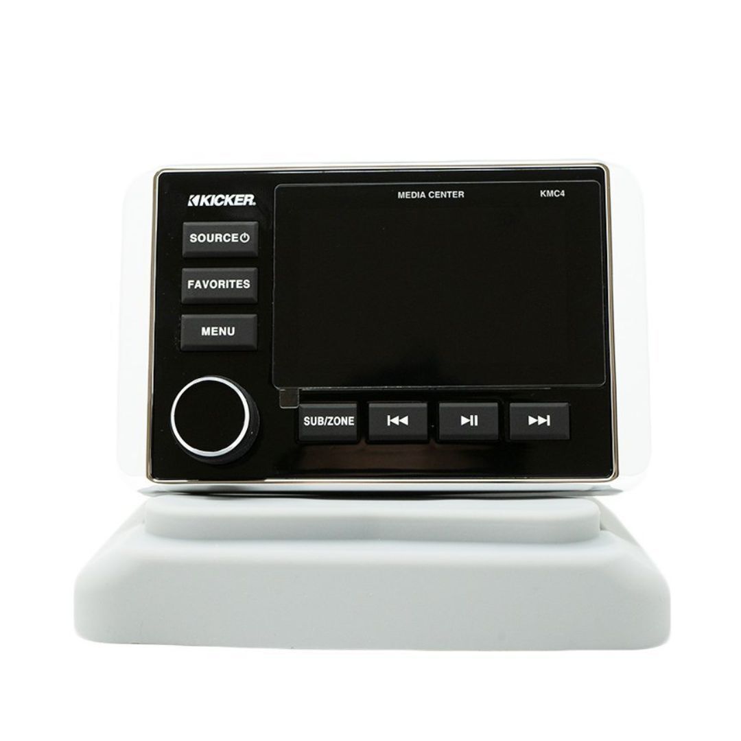 Kicker KMC4, Weather-Resistant All-in-One Media Center w/Bluetooth® (46KMC4)