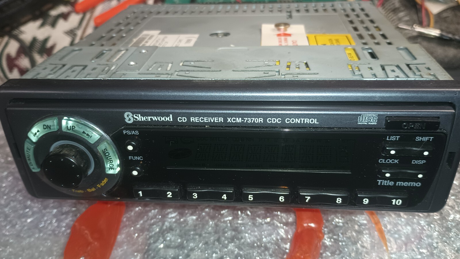 VTG Rare Old School Sherwood XCM 7370 Car Stereo CD Deck Digital Audio Out DTS