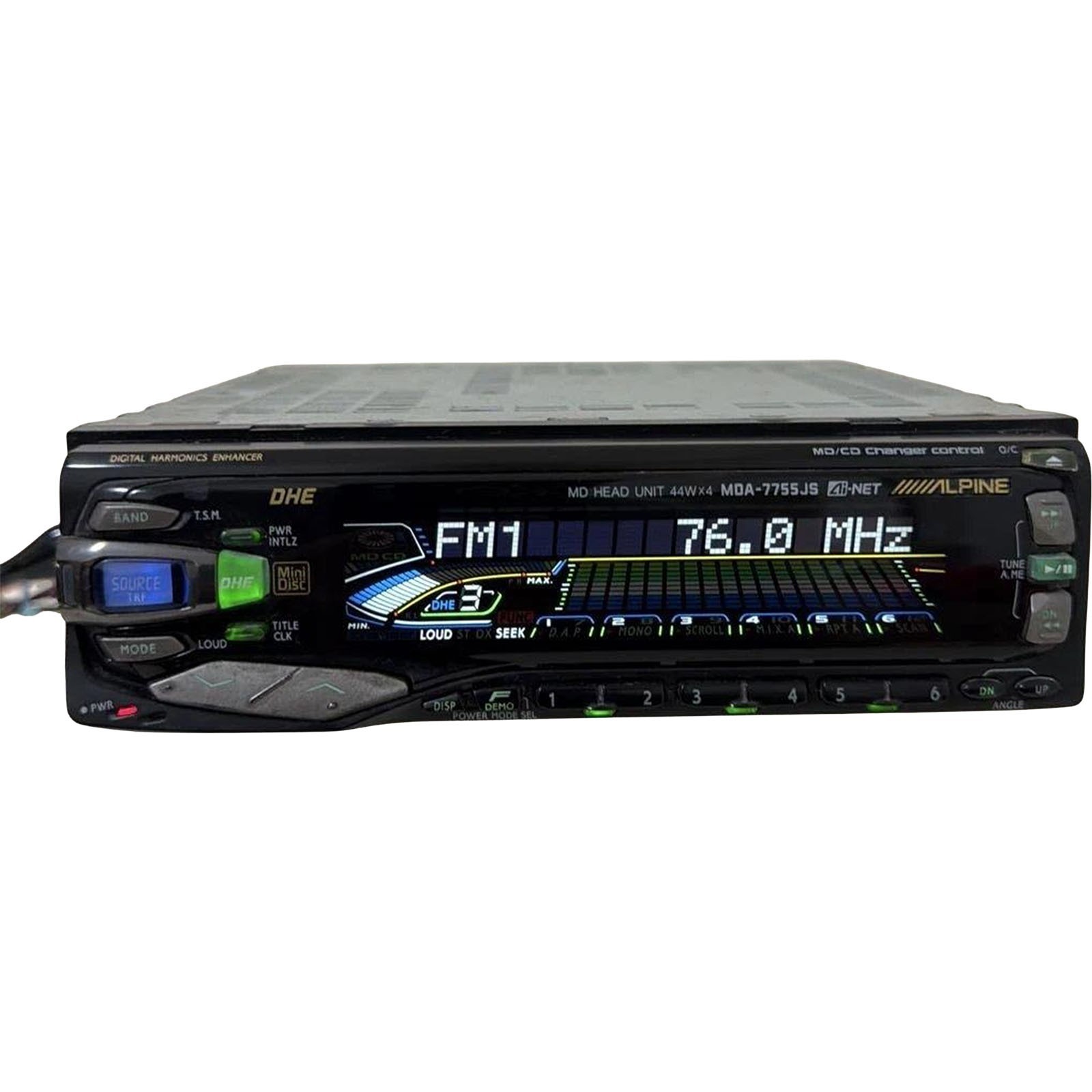 Untested Alpine MDA-7755JS MD Head Unit Car Audio MiniDisc Player 1-DIN Japan