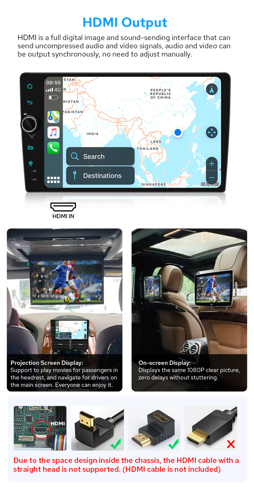 Android 12 9 inch Car Stereo with 4+64GB/ 8+128GB For Toyota Sienna 2004-2010