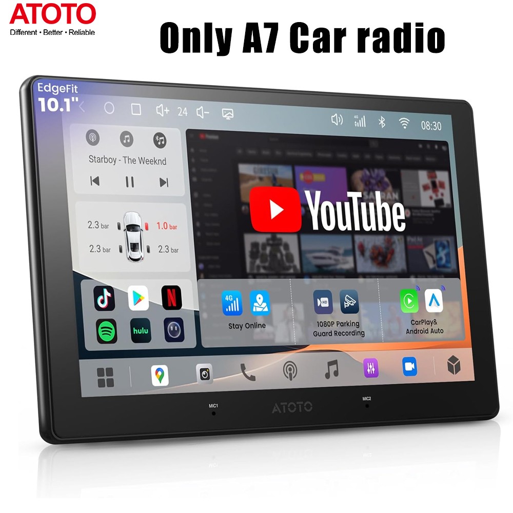 2026 ATOTO A7 Android 13 4GB+64GB Car Stereo Built-in AI Voice Radio 4G LET WiFi
