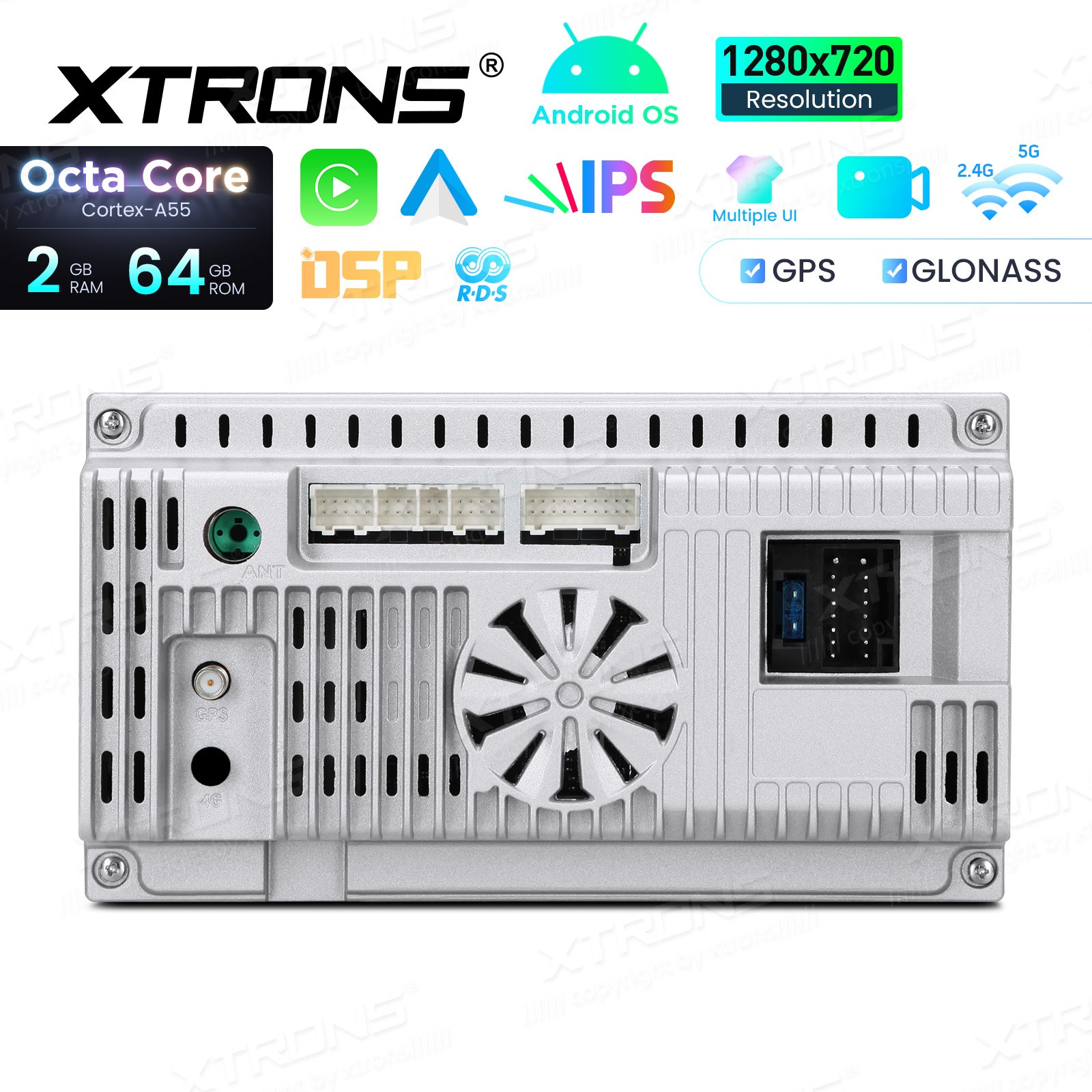 For Honda Accord 2003-2007 CarPlay Android 14 Car Stereo Radio GPS IPS WIFI 64G
