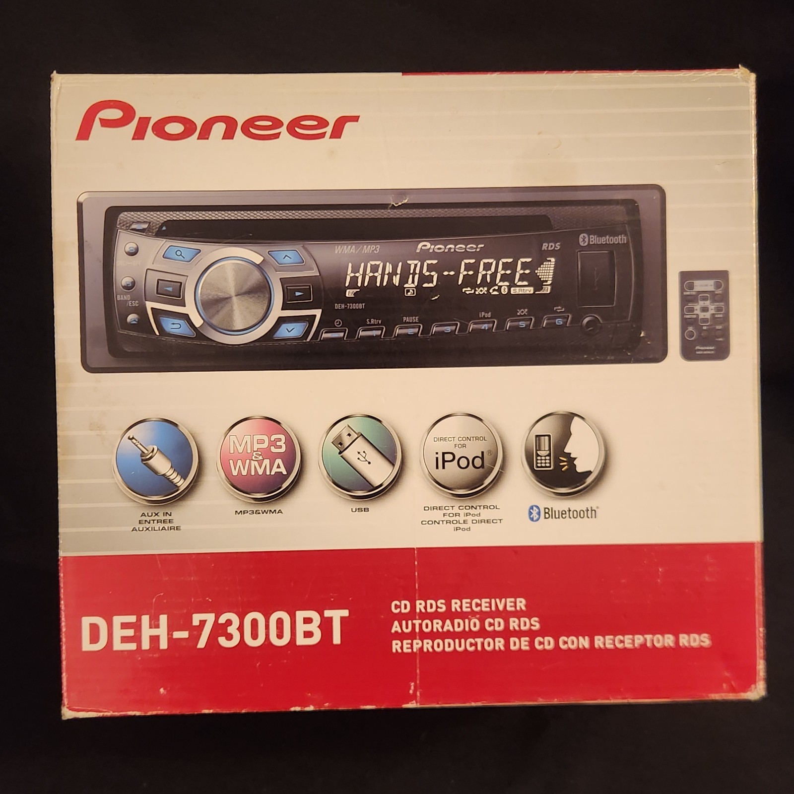 Pioneer Deh-7300bt Car Stereo CD Player Receiver Deck Nos