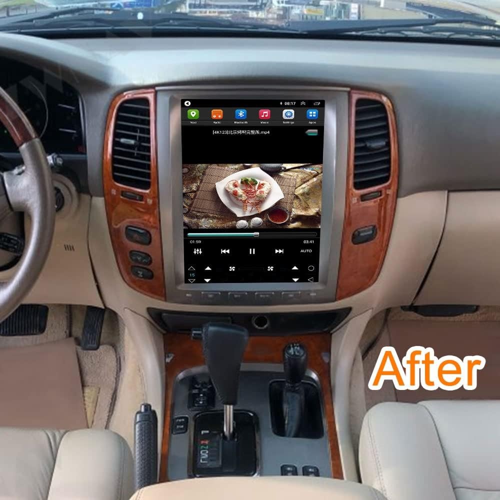12.1″ Tesla Style Car Stereo 32GB For 2002-2007 Land Cruiser LC100 Lexus LX470
