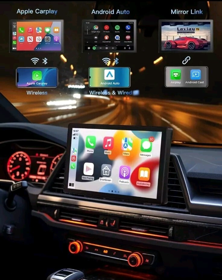 Laviay Touch Smart Screen Wireless Apple Car Play And Android Auto Car Stereo