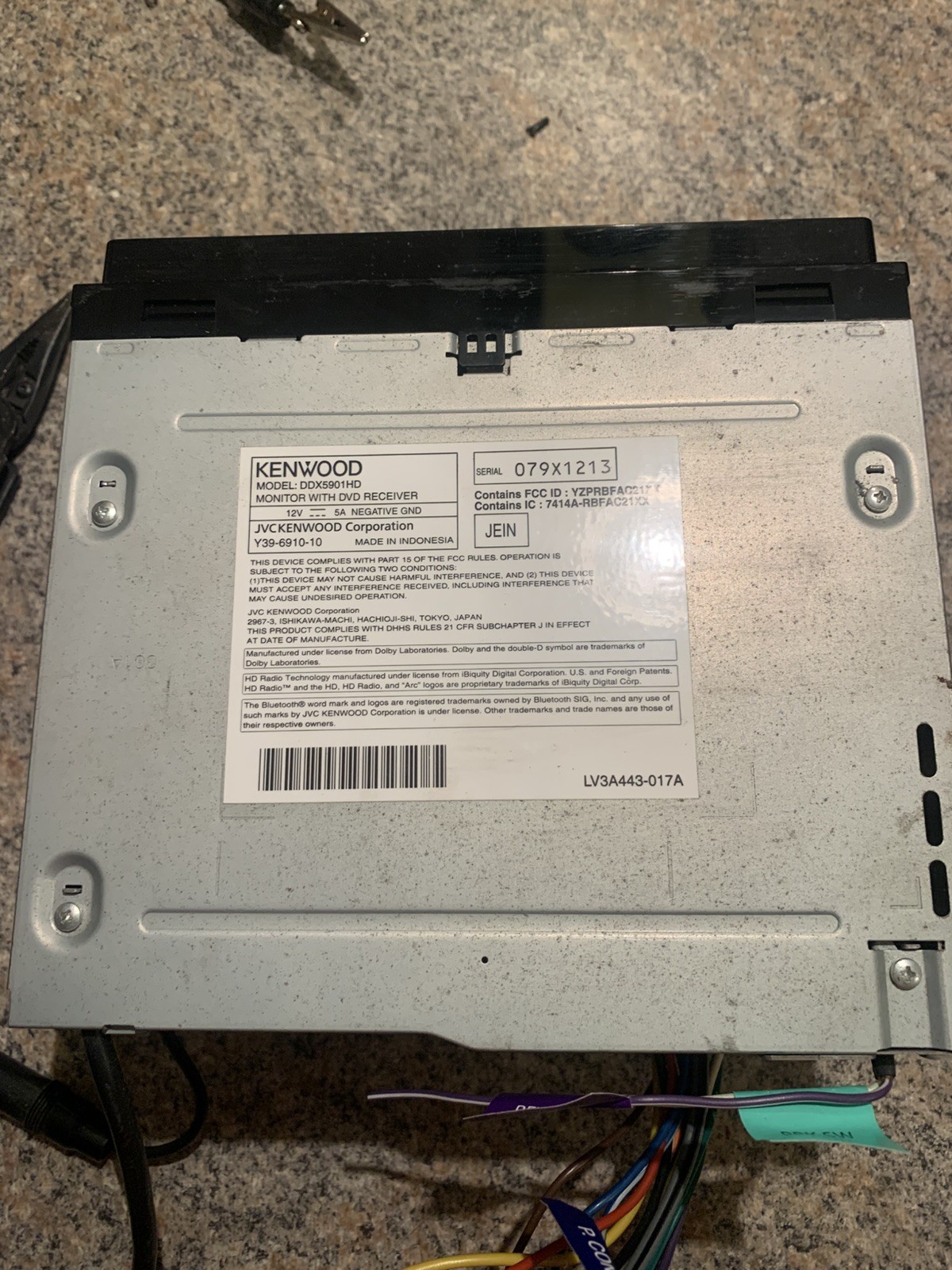 Kenwood Excelon DDX5901HD 2DIN CD/DVD Radio Receiver / 6.1″ screen