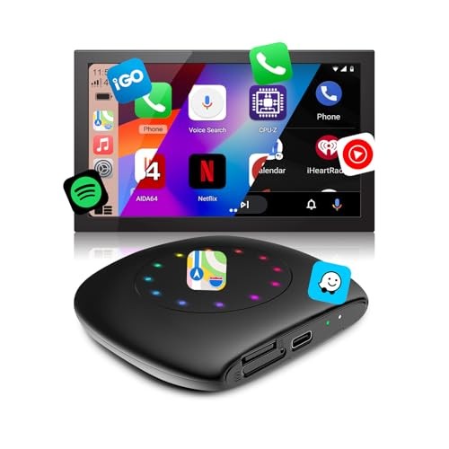 Car Video Box Android 13.0 for Wireless CarPlay Adapter/Android Auto, 4G+64G