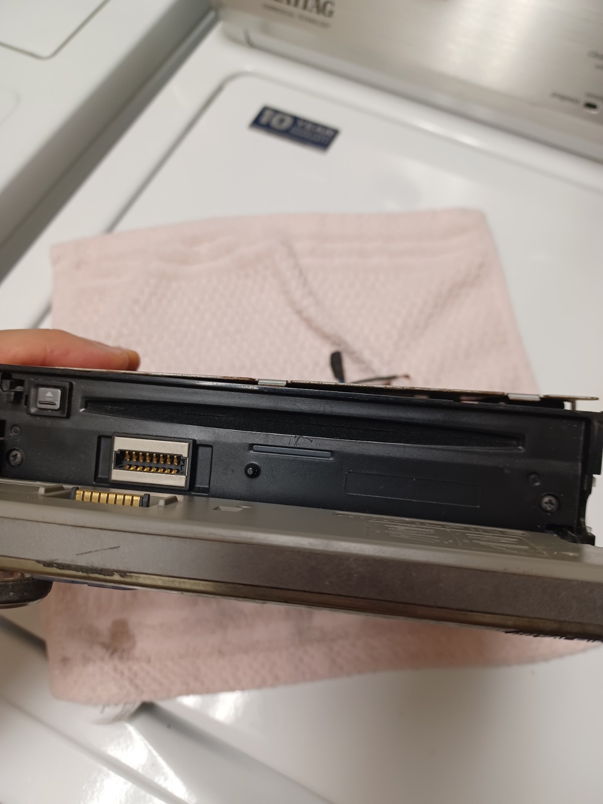 Alpine CDE 9852 CD Player In Dash Receiver Radio Untested For Parts Repair