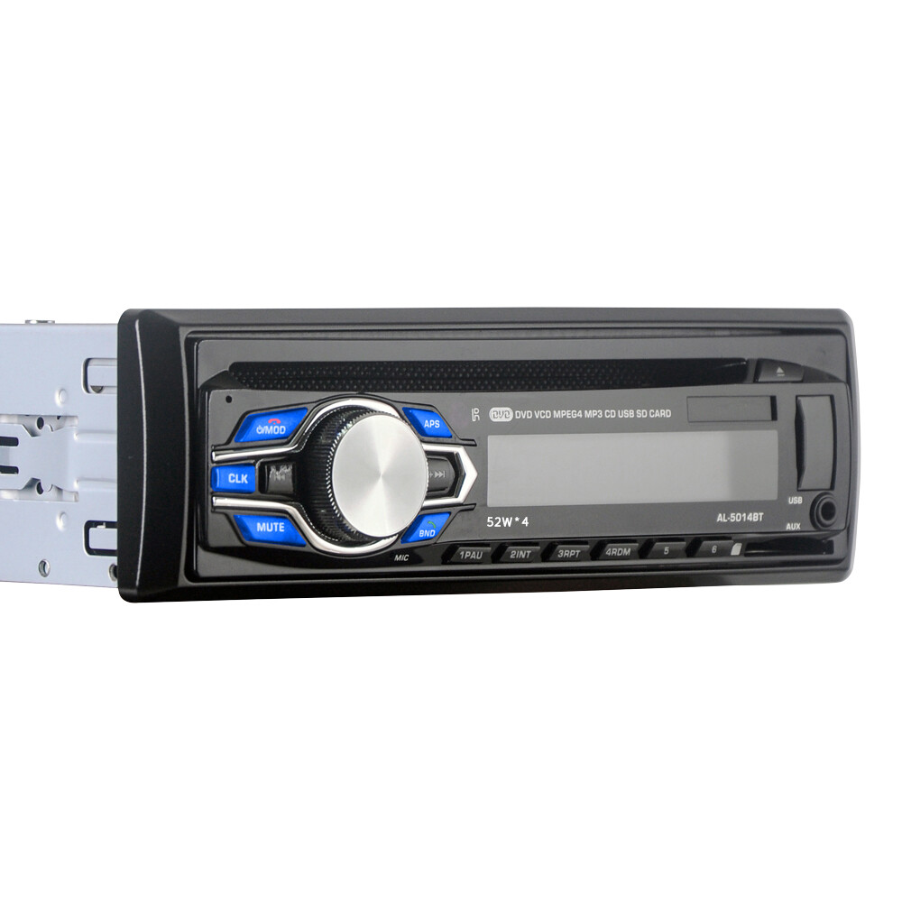 Single 1 Din Car Radio Audio Stereo DVD CD MP3 Player Bluetooth USB/AUX/SD/FM