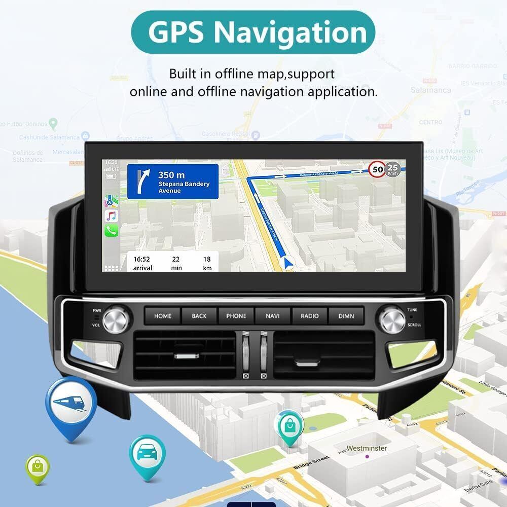12.3″ HD Car Radio GPS Navi Android 4+32GB For 07-20 Mitsubishi Pajero V93 V97
