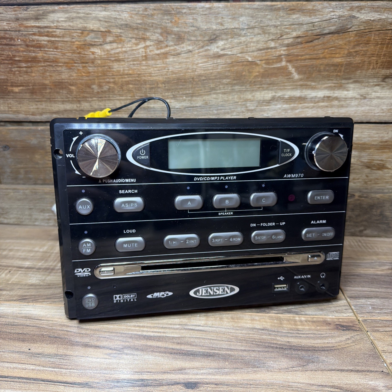 Jensen AWM970 Media Head Unit – 12V – 108W AM/FM/CD/DVD