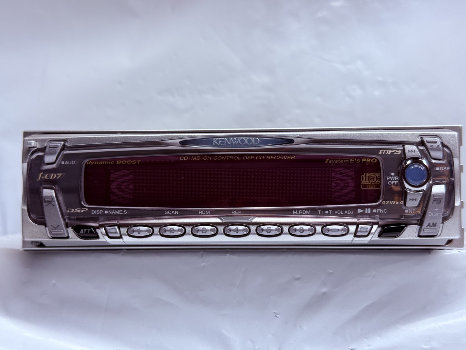 Kenwood f-CD7 JDM Car CD Player Receiver Japan w/ External Bluetooth Tested