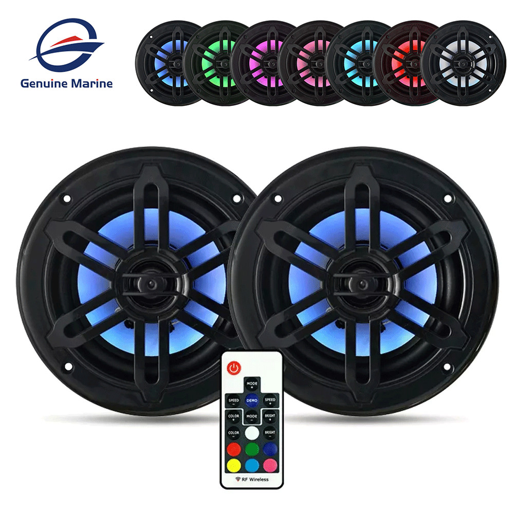 Bluetooth Motorcycle Boat Marine Stereo Audio System w/ 300W Waterproof Speakers
