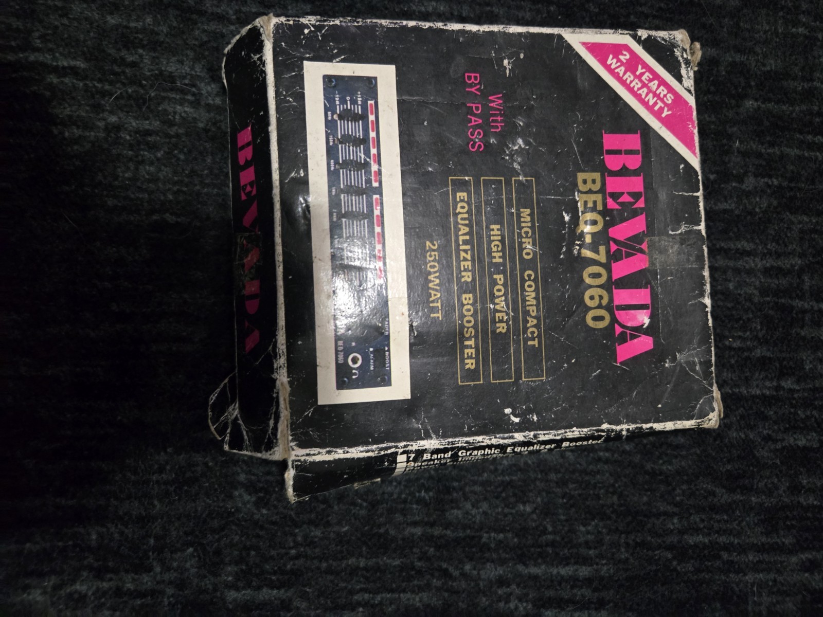 Bevada BEQ-7060 Vintage 7 Band 250w Vintage Micro Equalizer (Brand New)