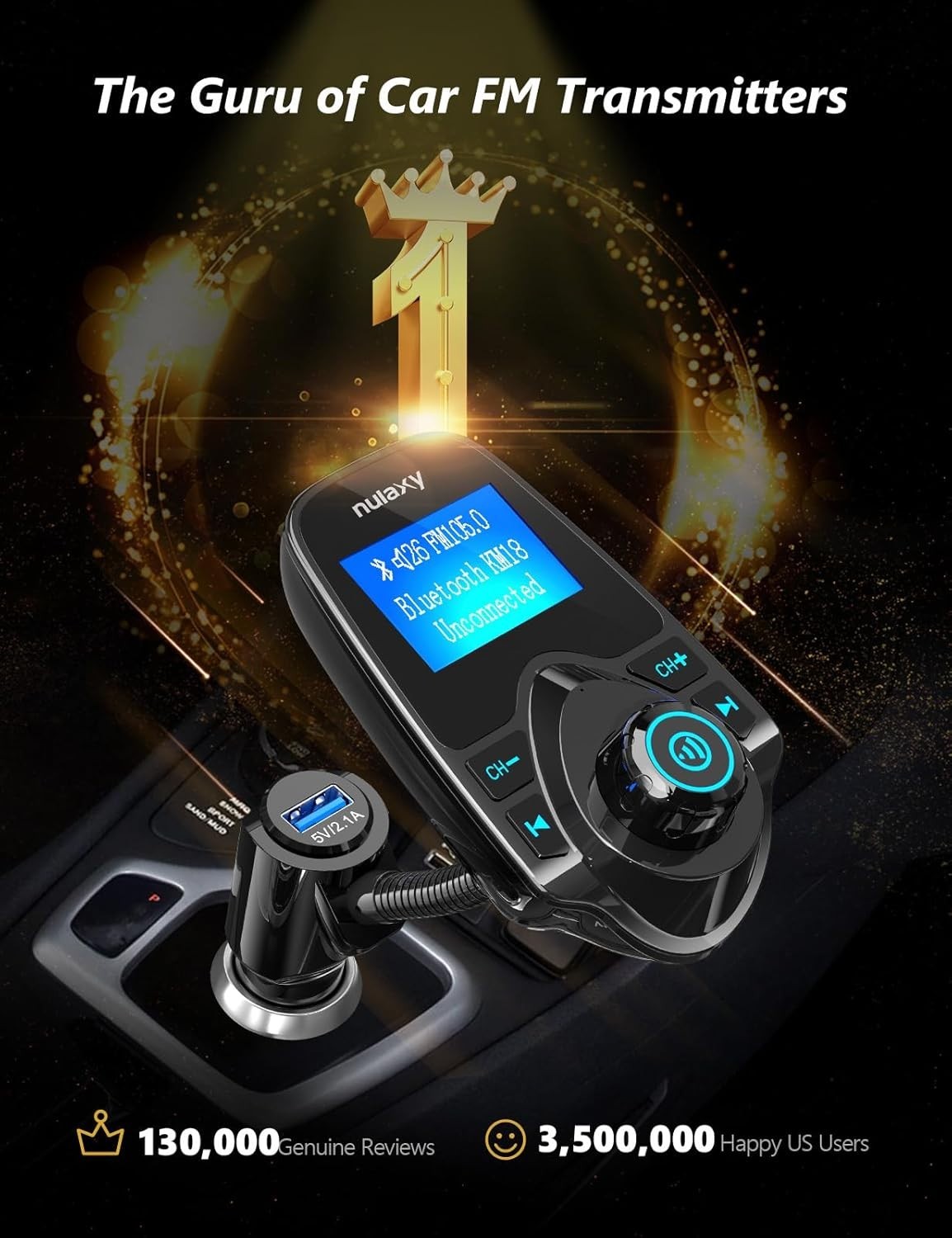 Radio Para Carro Carros Audio Autos Coche Bluetooth USB FM Transmisor para Auto
