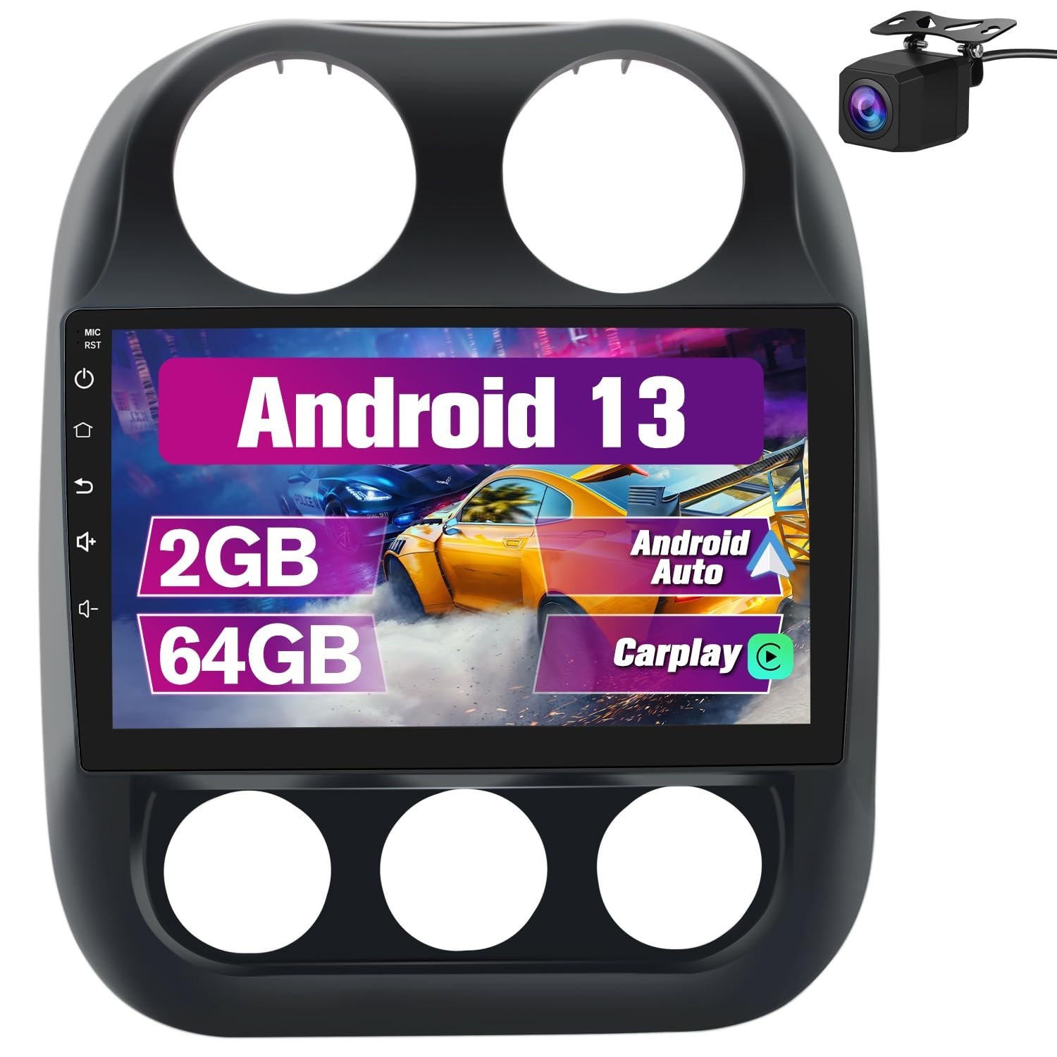 Car Radio Stereo Upgrade for Jeep Compass/Patriot 2010-2016, Android Head Uni…