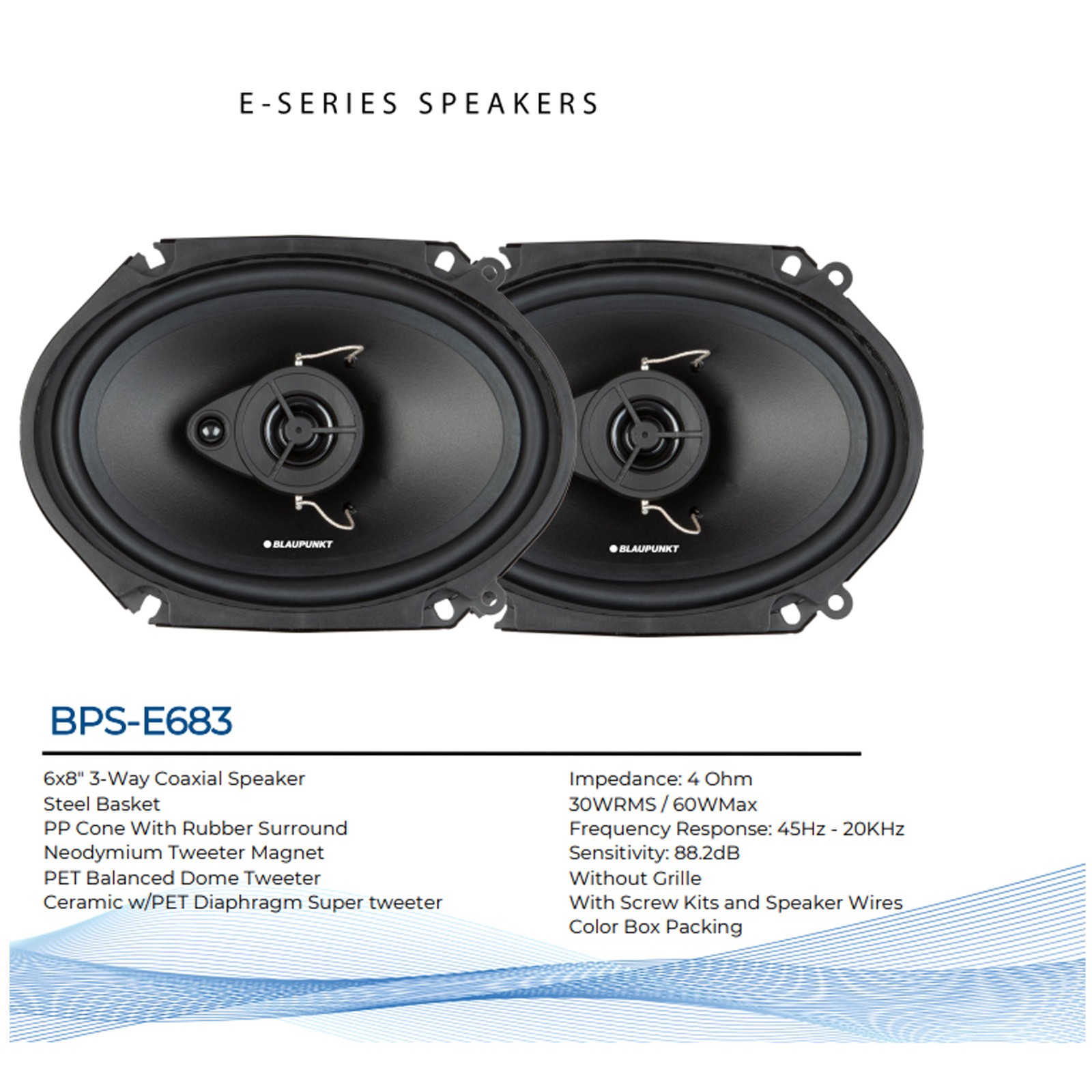 Blaupunkt ORLANDO650 6″ Touchscreen DVD/CD Receiver, 2x 6×8″ 60W Speakers, Wire
