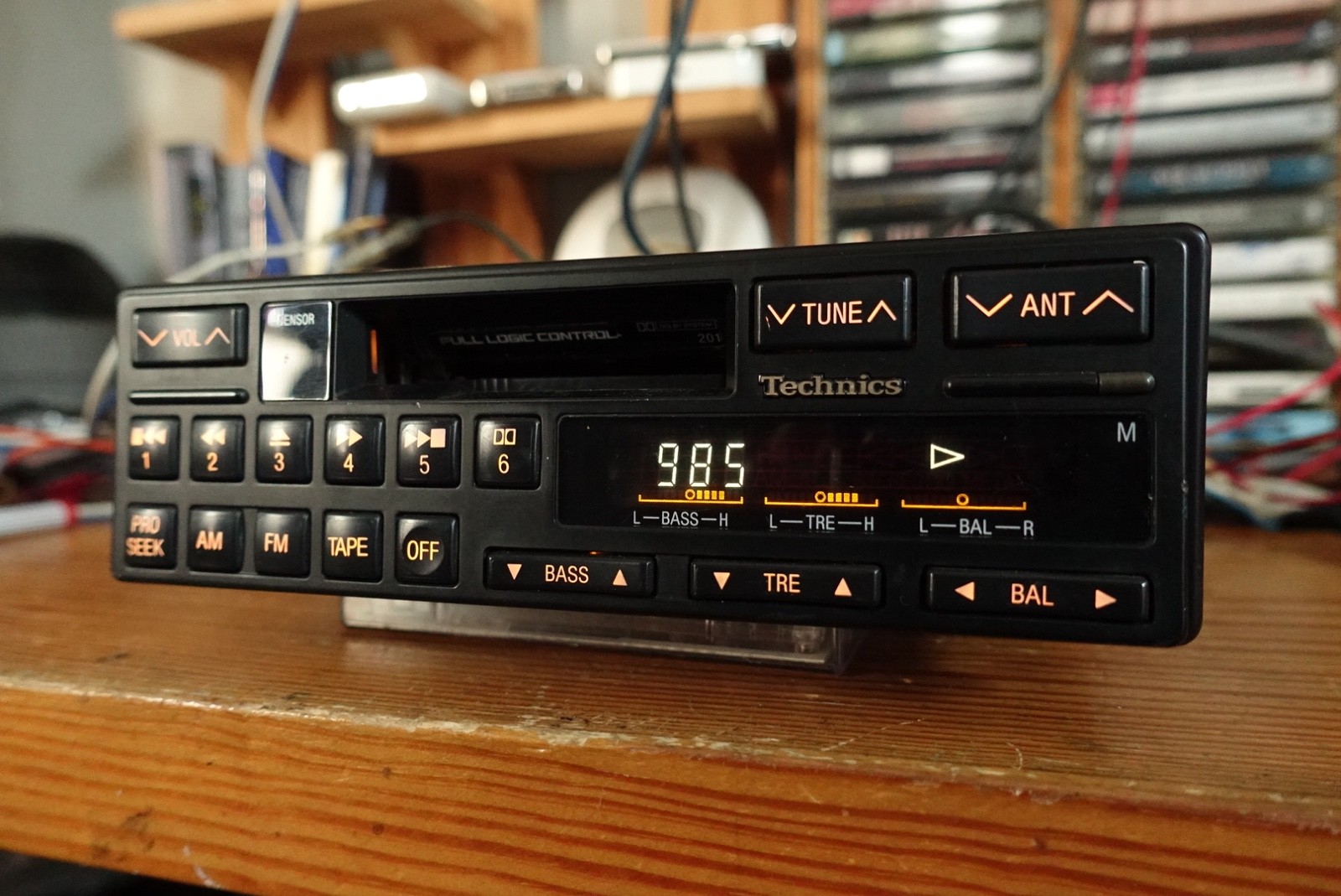 Technics for Mercedes Car. Model J201. Cassette/Bluetooth player. Classic Design