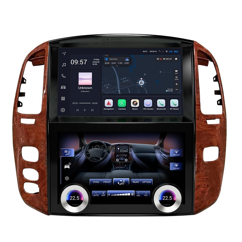 10″ Android Car Radio Carplay Screen For Toyota Land Cruiser 2002-07 Lexus LX470