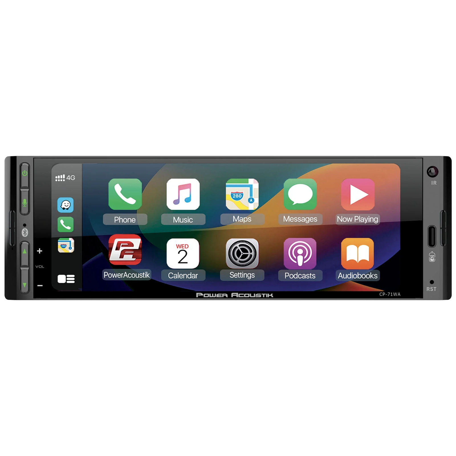 Power Acoustic CP-71WA Single DIN 6.5″ Touchscreen Car Stereo Apple Carplay