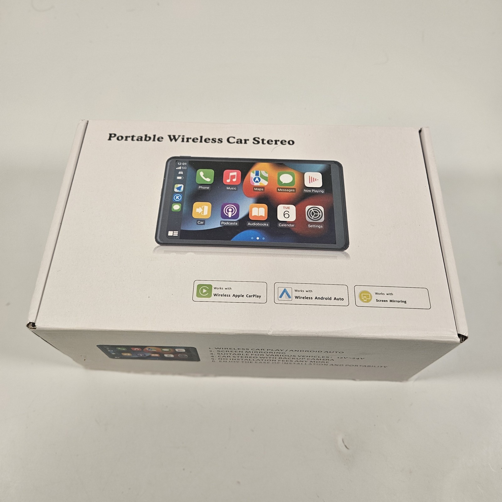 Apple Carplay Screen 7″ HD Portable Car Stereo Wireless Android GPS Navigation
