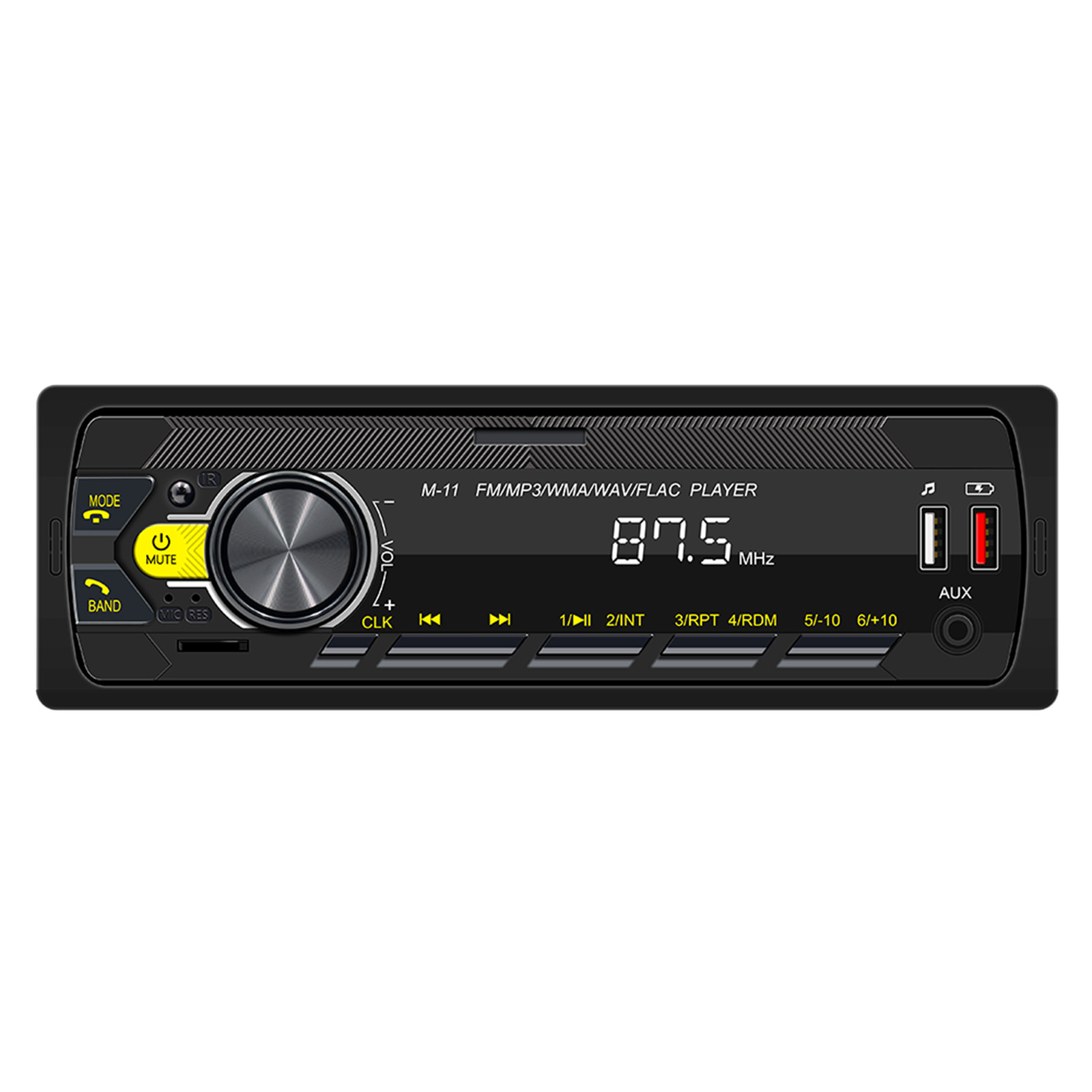Audio Systems 616UAB Car Stereo, Bluetooth, MP3, USB, Aux In, AM/FM Radio RED