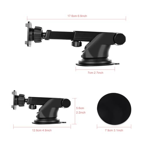 Suction Cup Bracket for 6.8/7/9/9.3/10.26 inch Portable Car Stereo Radio,