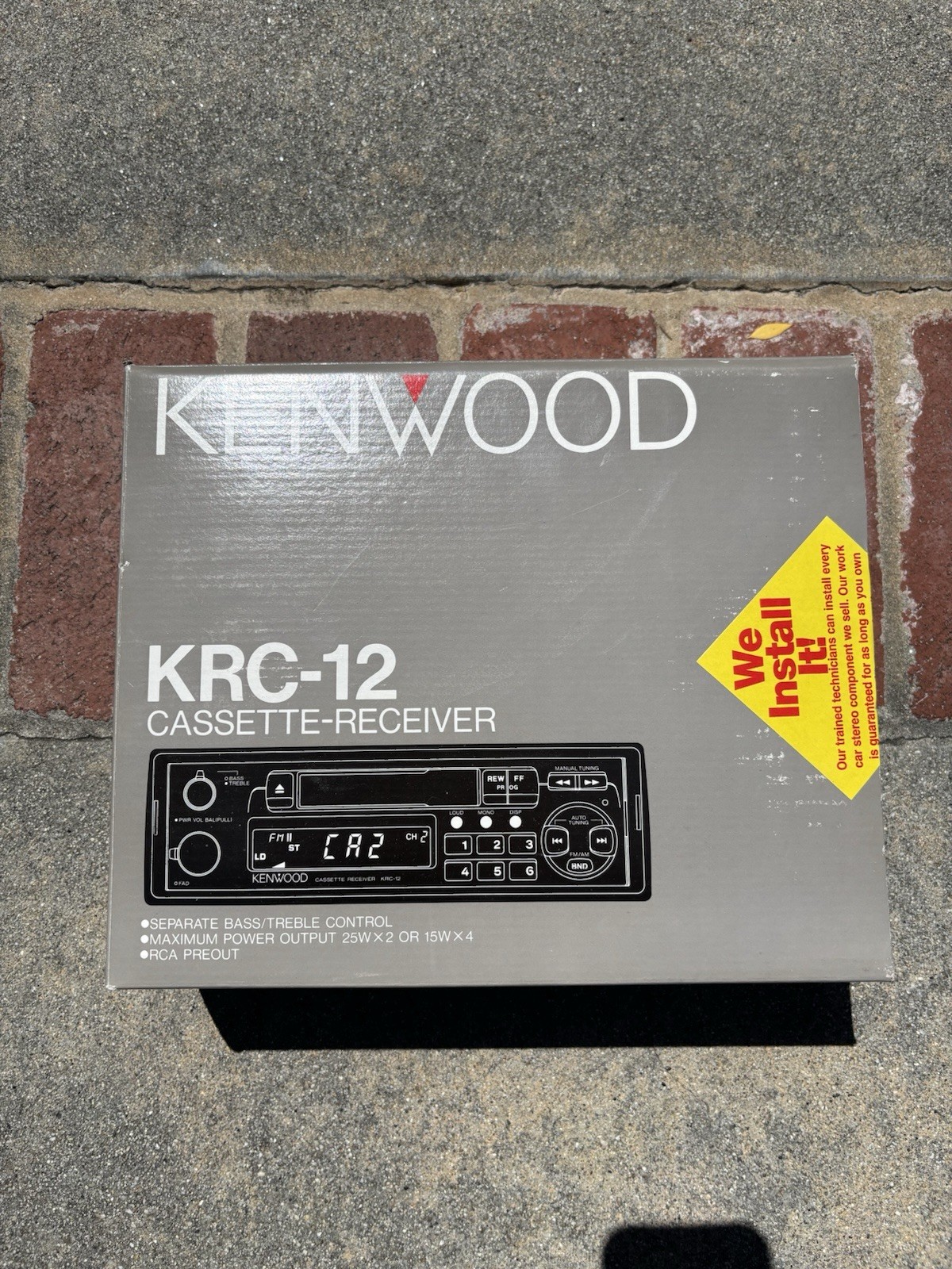 NEW In Box Kenwood KRC-12 Cassette Receiver