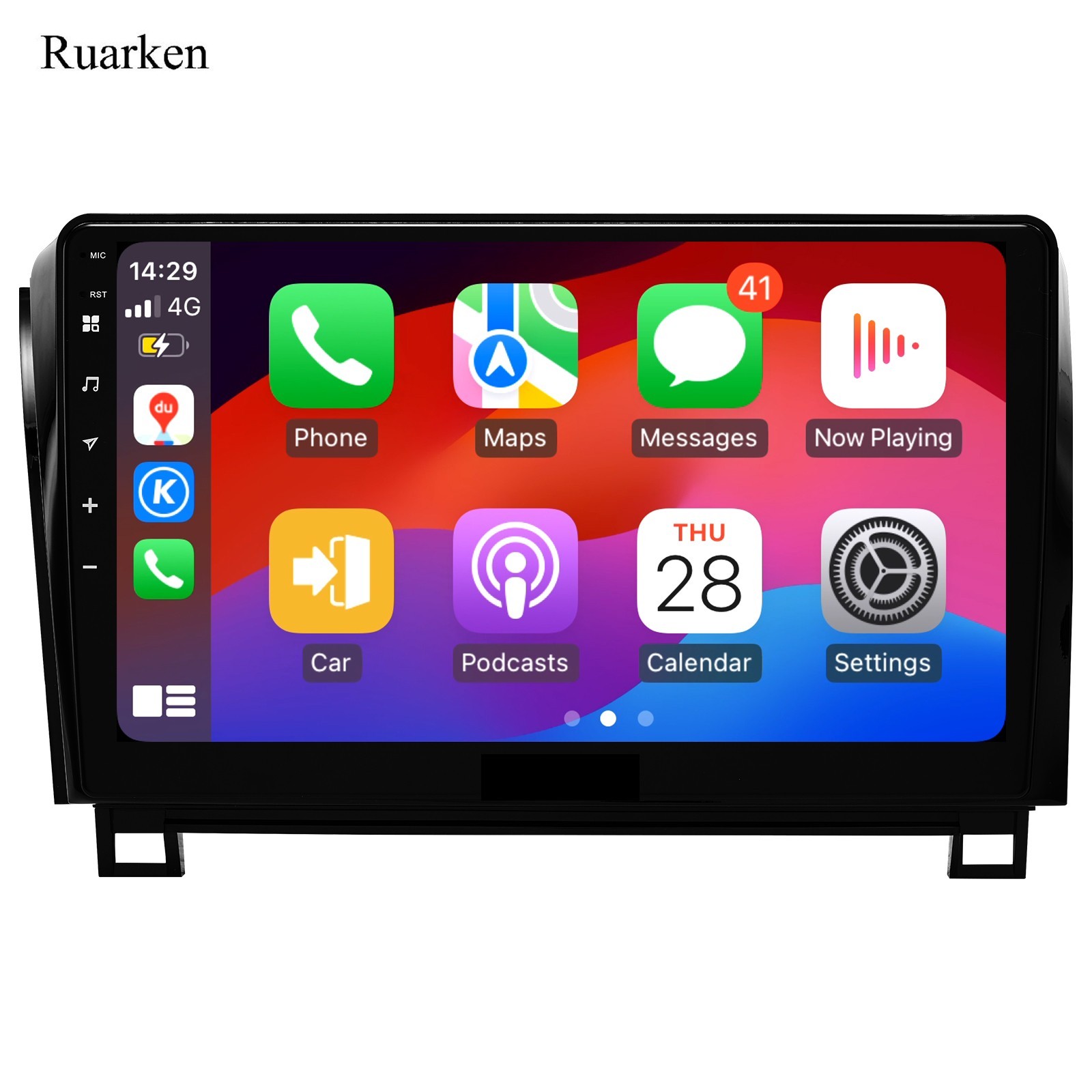 Ruarken Android 10.2″ Car Stereo for Toyota Tundra 2007-2013 Apple Carplay 6+64G